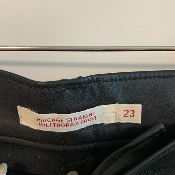 Levi’s ribcage straight leather pants - Picture 3 of 3